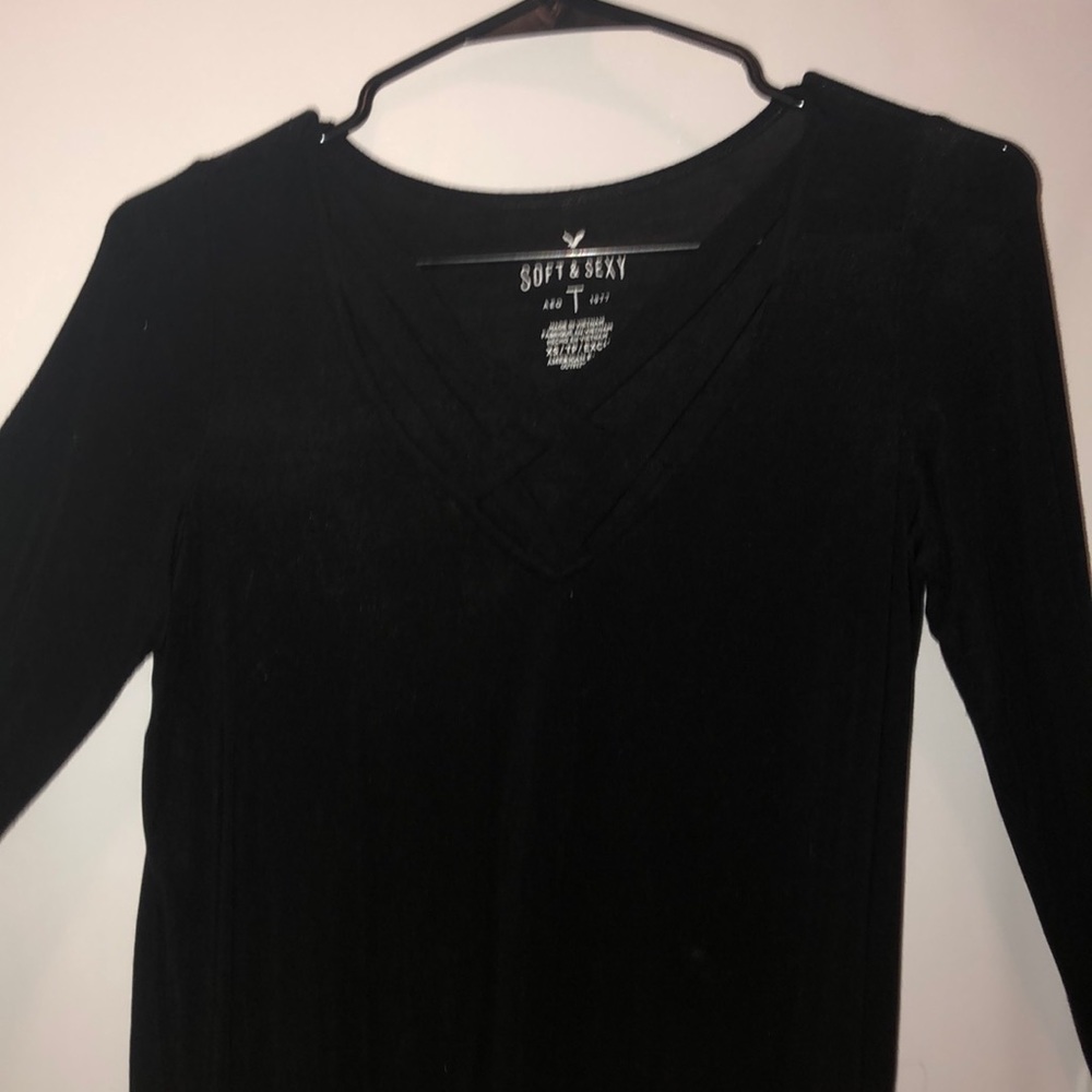 soft&sexy black long sleeve